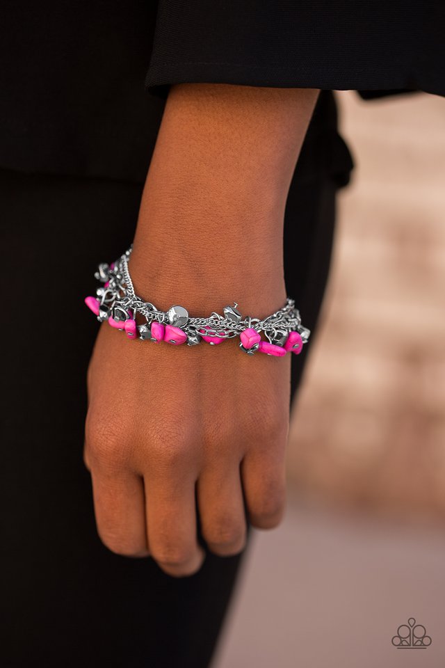 Paparazzi ♥ Colorful Cliffs - Pink ♥ Bracelet