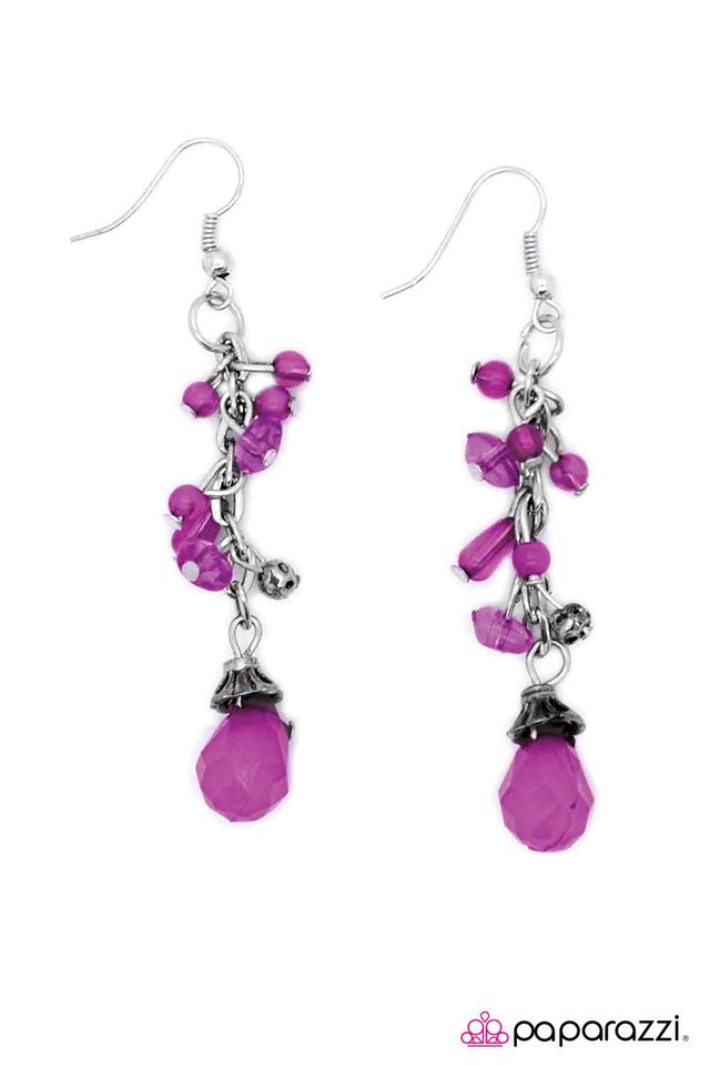 Paparazzi ♥ Swing Low - Purple ♥ Earrings