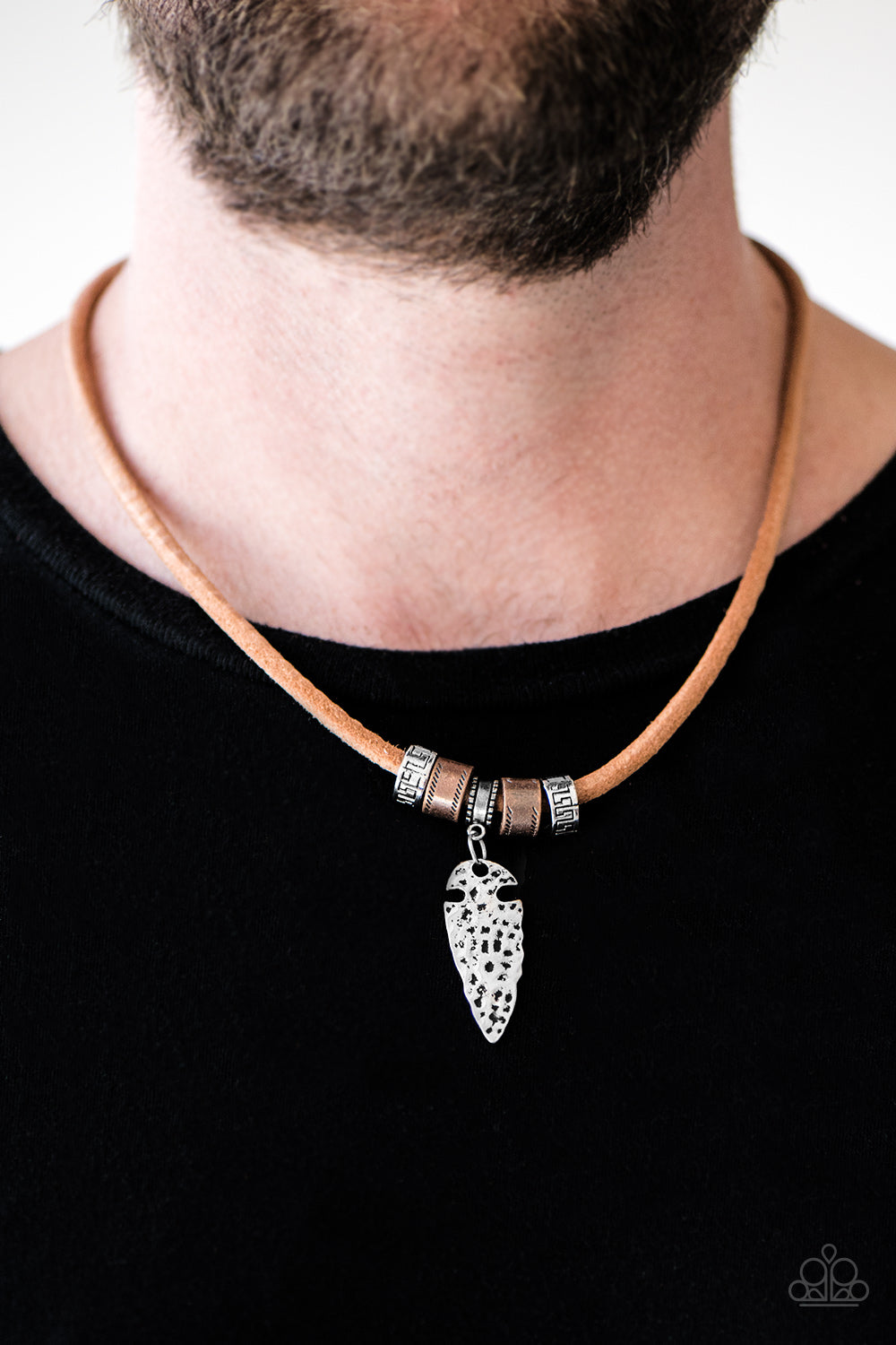 Paparazzi ♥ You The CAVEMAN! - Brown ♥ Necklace