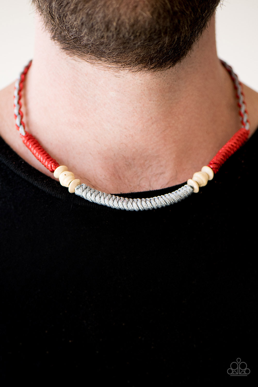 Paparazzi ♥ Surfin Santa Cruz - Red ♥ Necklace