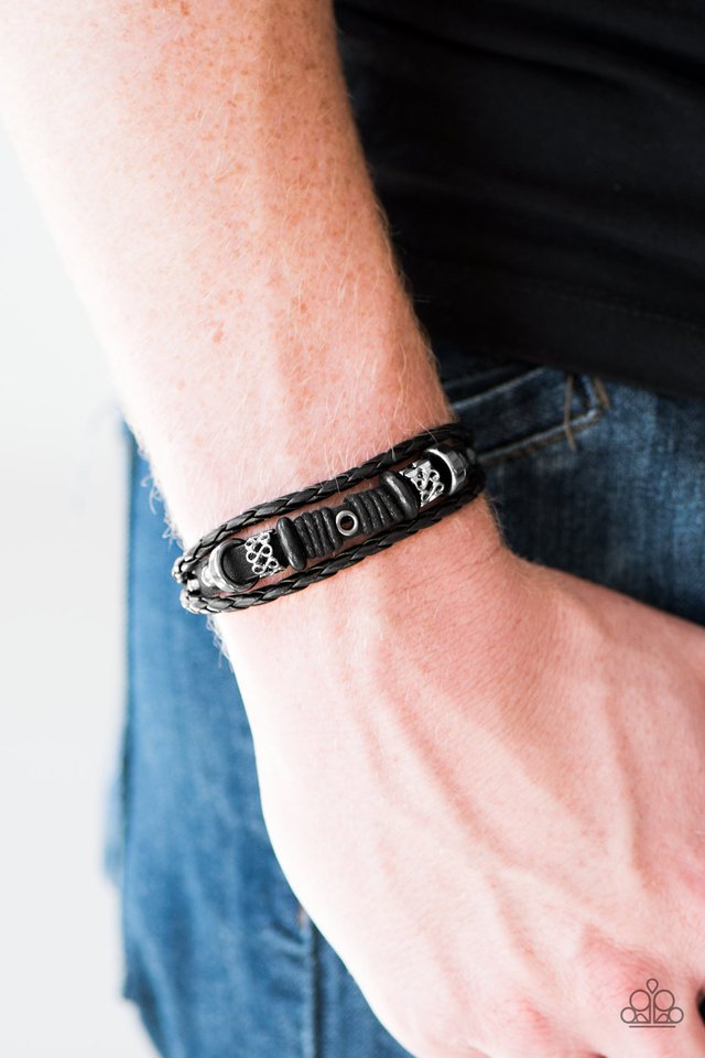 Paparazzi ♥ Gone Exploring - Black ♥ Bracelet