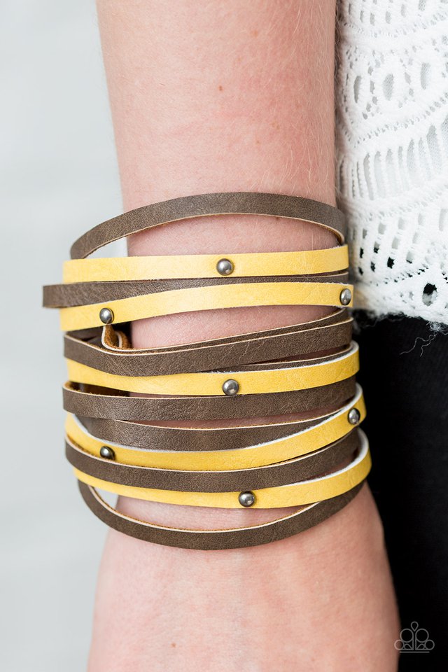 Paparazzi ♥ Ranch Rebel - Yellow ♥ Bracelet