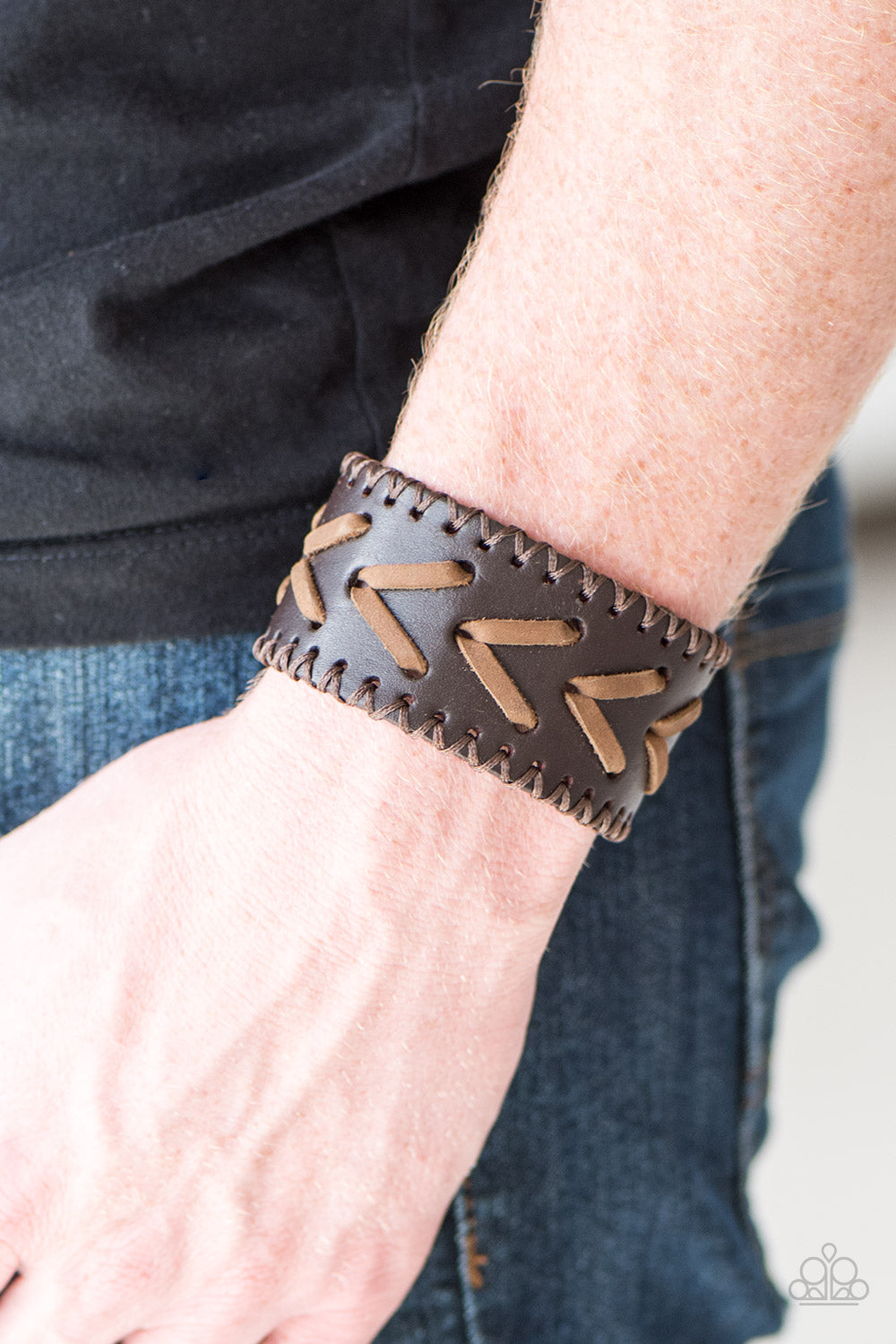 Paparazzi ♥ Quitters Never Win - Brown ♥ Bracelet