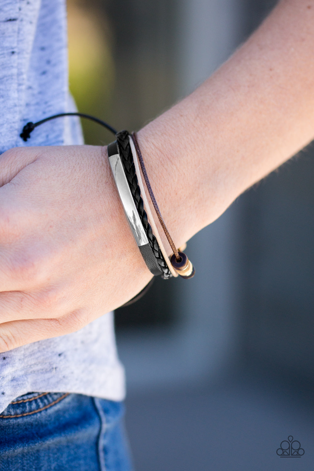 Paparazzi ♥ Knock On BEACH Wood - Brown ♥ Bracelet