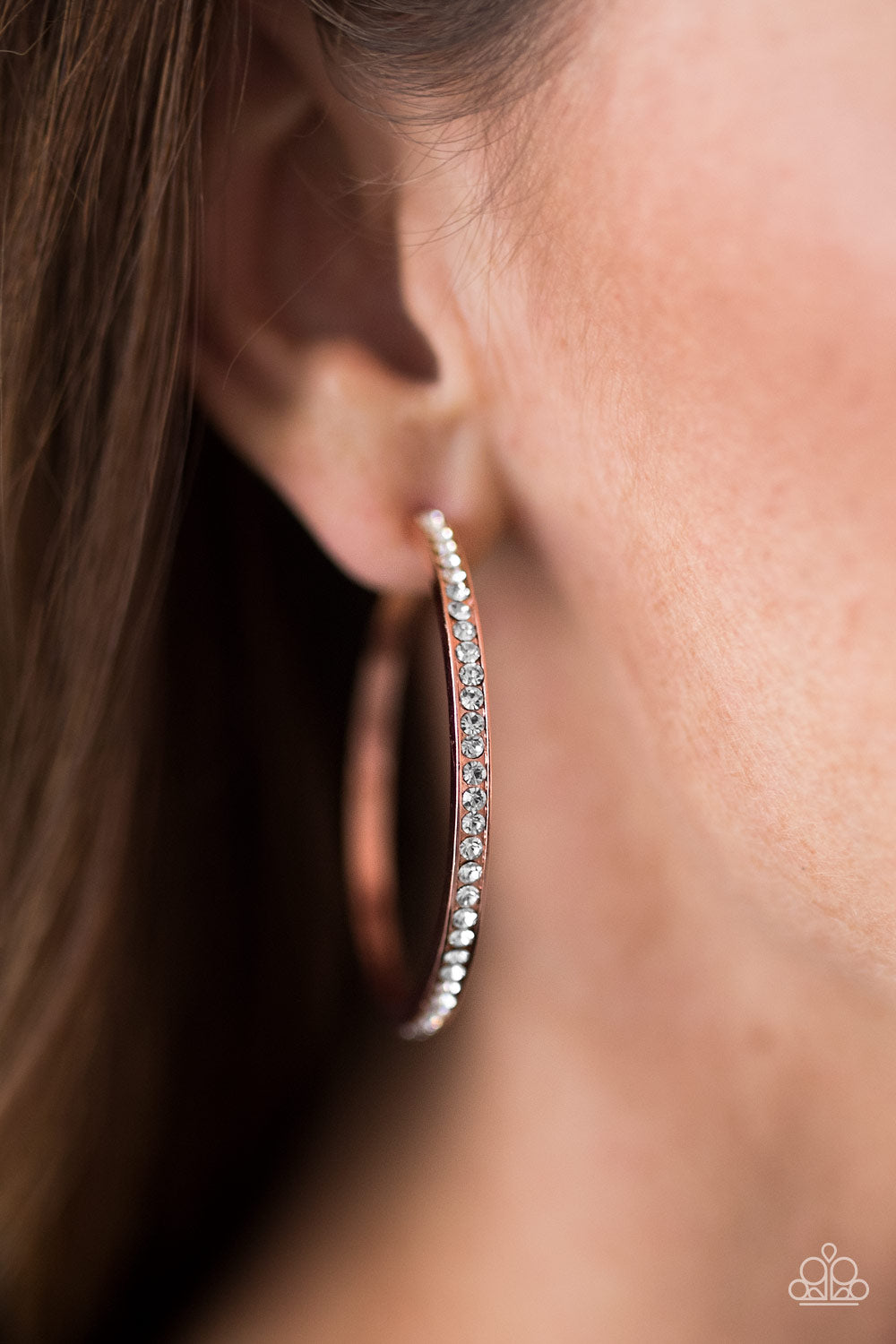 Paparazzi ♥ Celebrity Sparkle - Copper ♥ Earrings