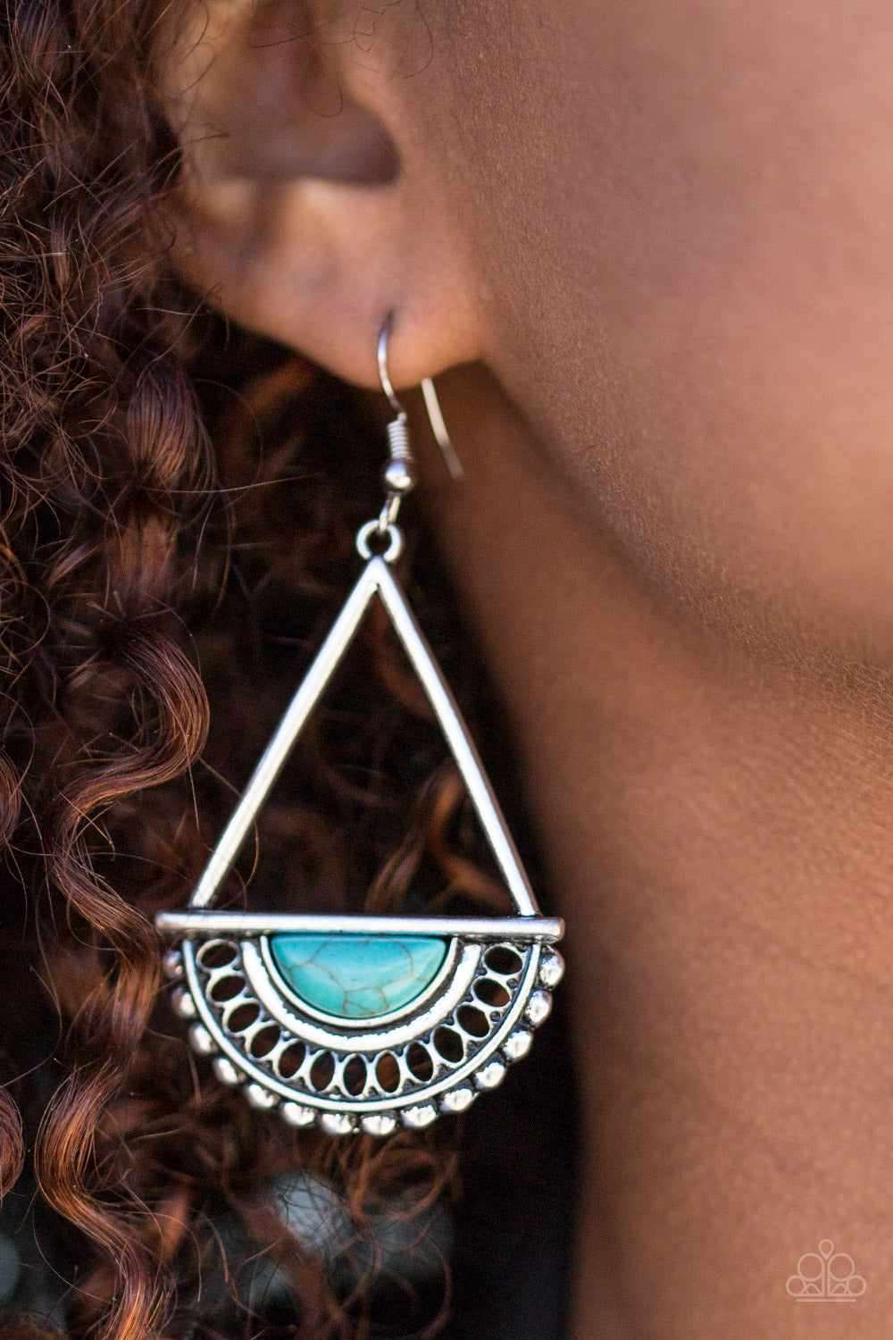 Paparazzi ♥ Canyon Cruzin - Blue ♥ Earrings