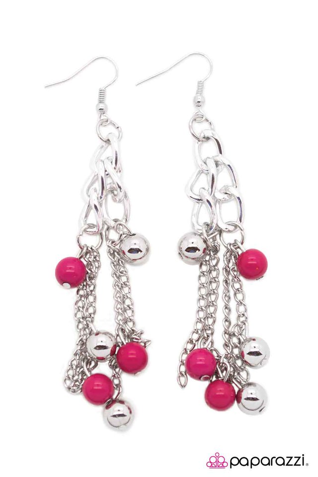 Paparazzi ♥ Oh, Jackie - Pink ♥ Earrings