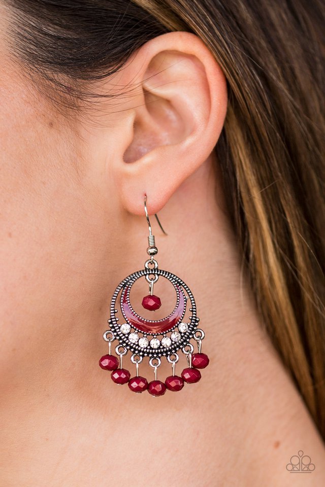 Paparazzi ♥ Meet Me At Midnight - Red ♥ Earrings
