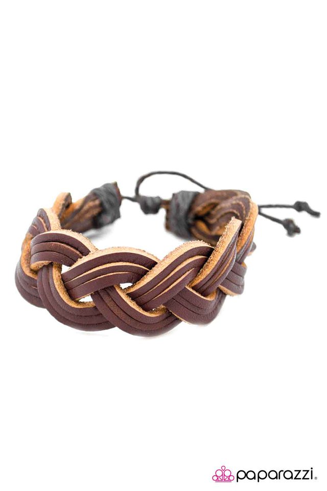 Paparazzi ♥ A Fair-Leather Friend - Brown ♥ Bracelet