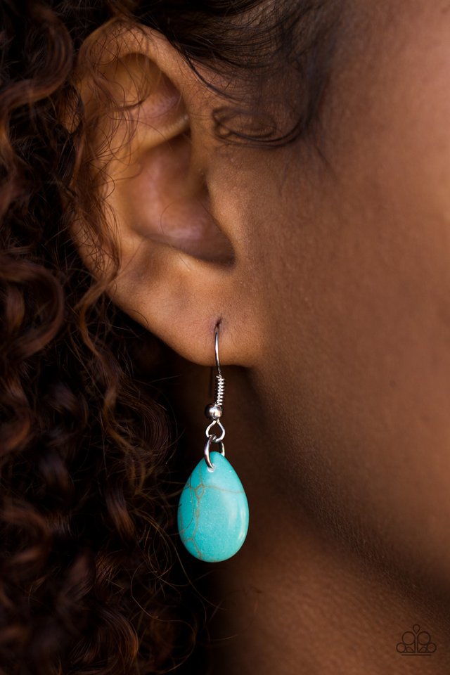 Paparazzi ♥ Talk About A Cliffhanger! - Blue ♥ Necklace