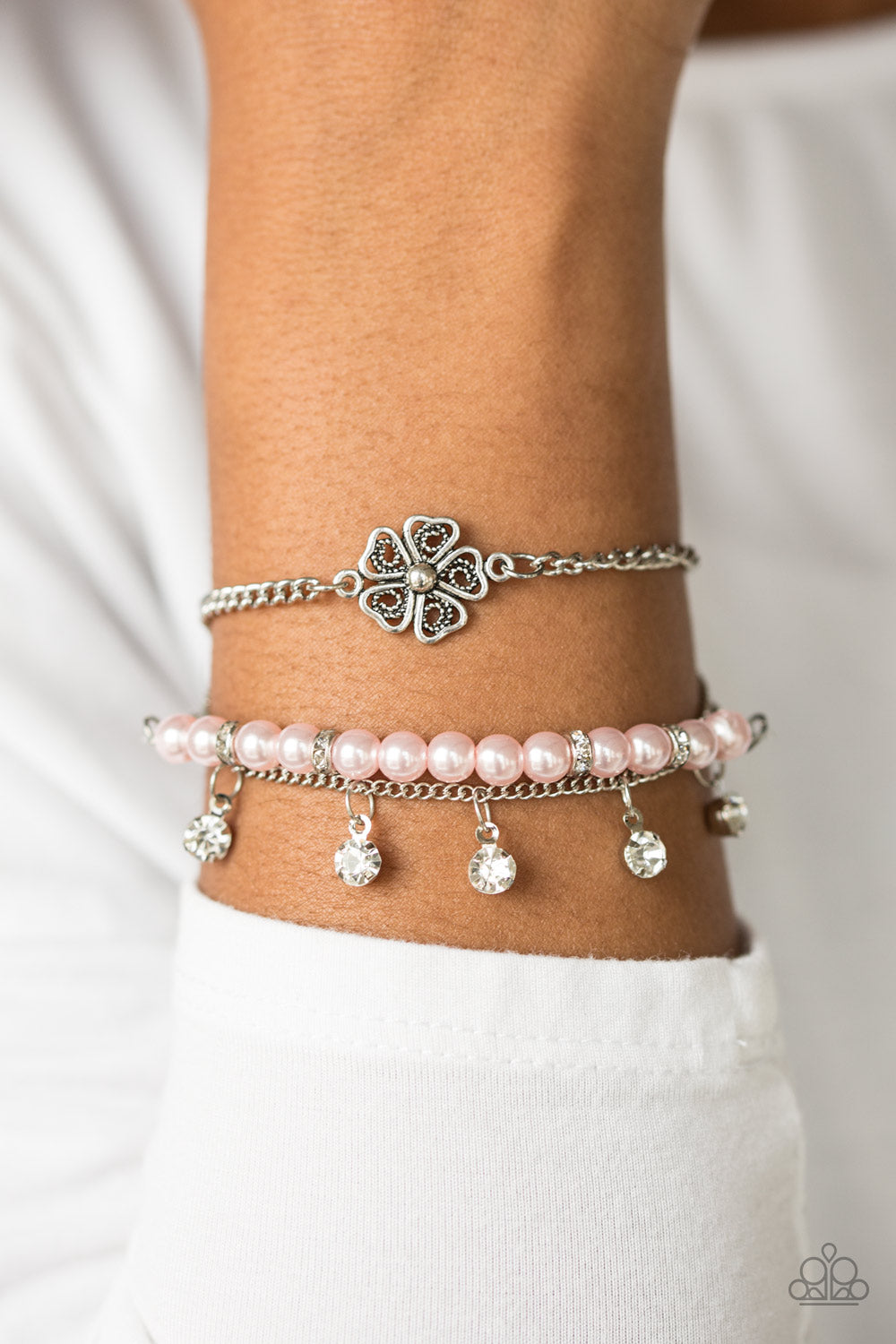 Paparazzi ♥ Petunia Party - Pink ♥ Bracelet