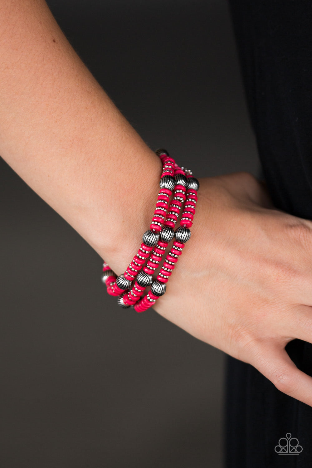 Paparazzi ♥ Barcelona Ball - Pink ♥ Bracelet