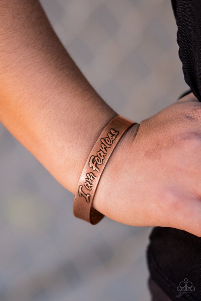 Paparazzi ♥ I Am Fearless - Copper ♥ Bracelet