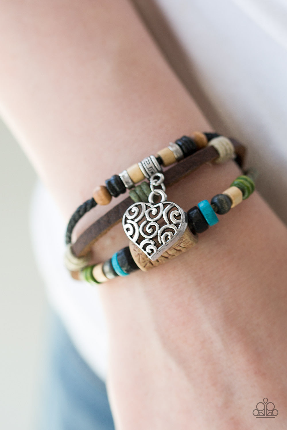 Paparazzi ♥ Mountain Heart - Multi ♥ Bracelet
