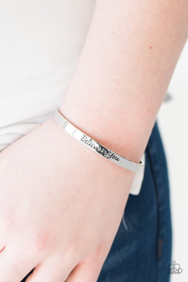 Paparazzi ♥ Always Believe - Silver ♥ Bracelet