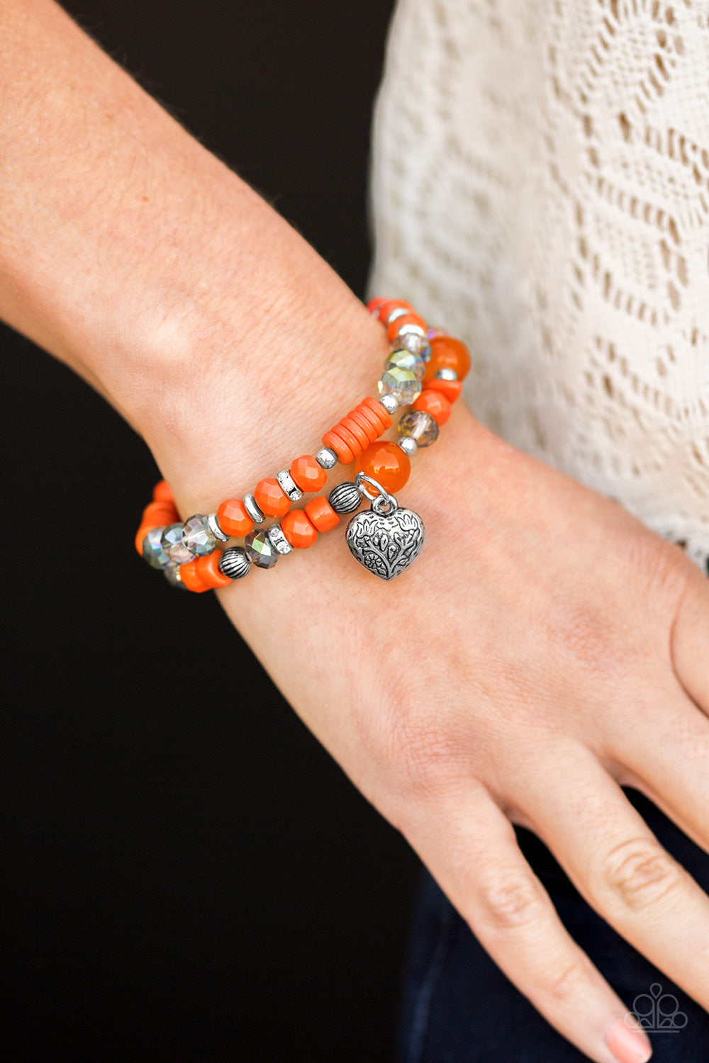 Paparazzi ♥ Writing My Own Love Story - Orange ♥ Bracelet
