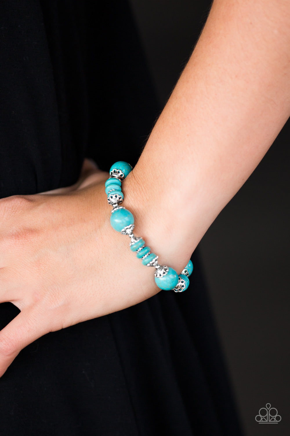 Paparazzi ♥ Desert Hills - Blue ♥ Bracelet