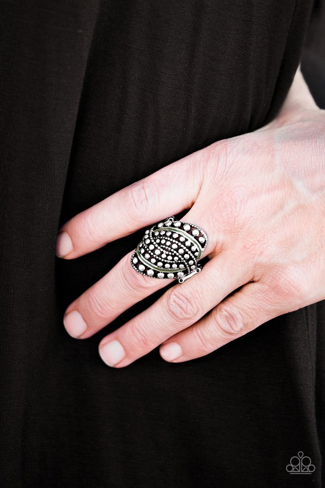 Paparazzi ♥ Battle Ready - Green ♥ Ring