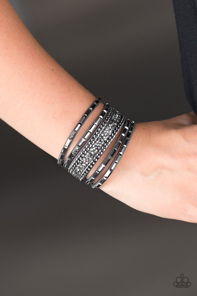 Paparazzi ♥ Less Bitter, More Glitter! - Silver ♥ Bracelet