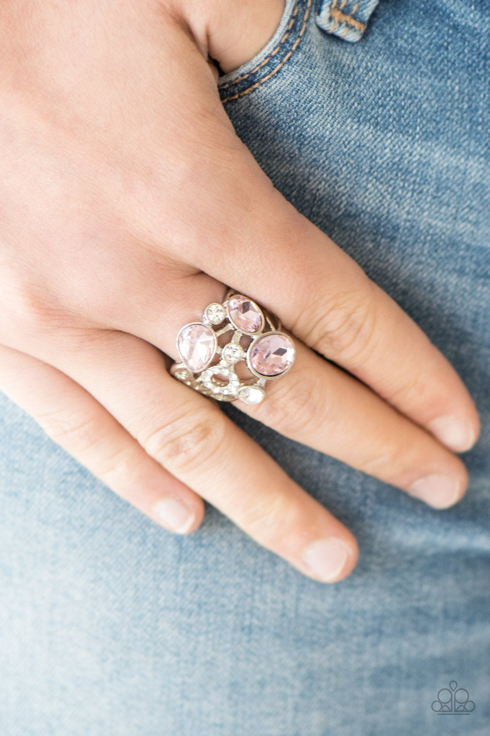 Paparazzi ♥ All Glammed Up - Pink ♥ Ring