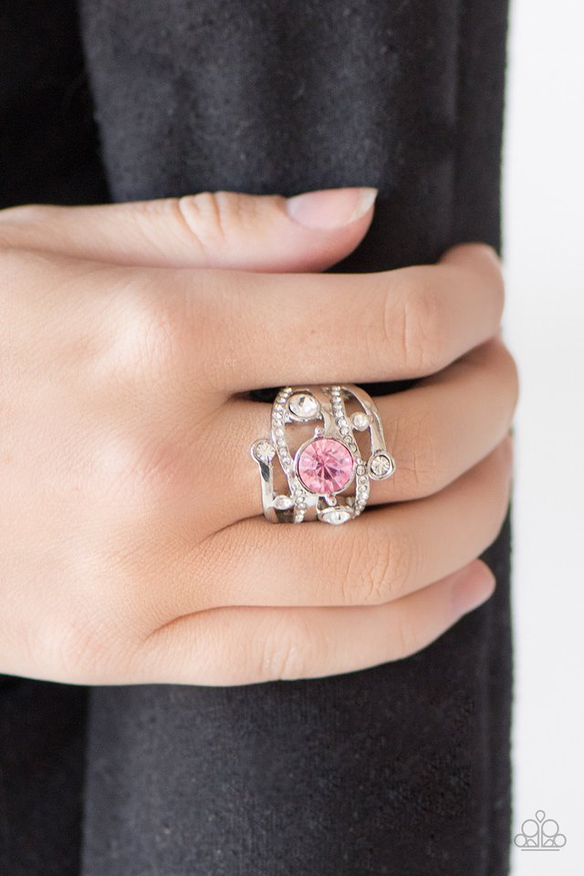 Paparazzi ♥ Colorful Constellations - Pink ♥ Ring