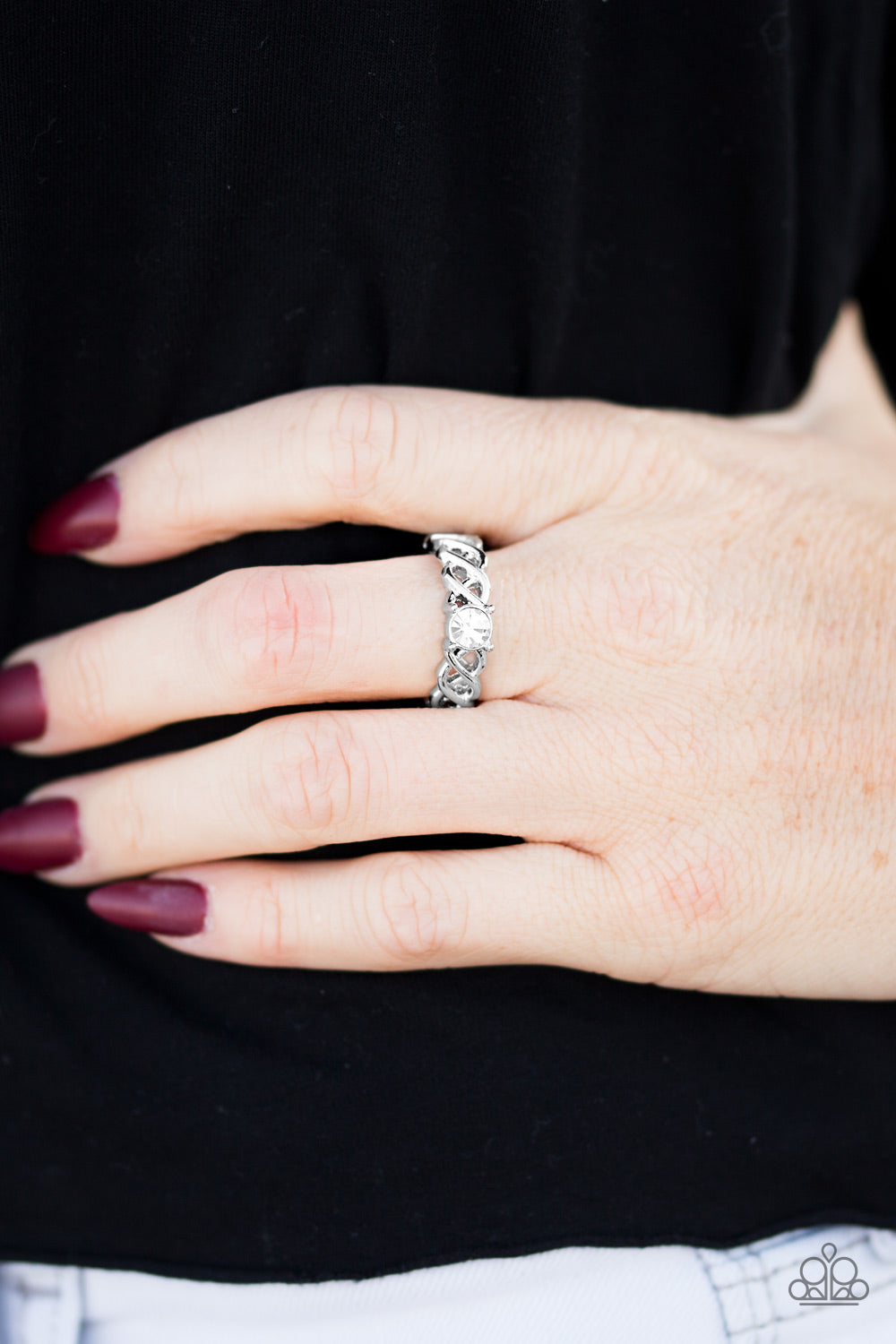 Paparazzi ♥ CACHE Out - White ♥ Ring