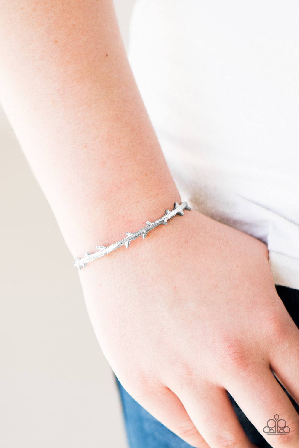 Paparazzi ♥ Easy As One, Two, TREE - Silver ♥ Bracelet