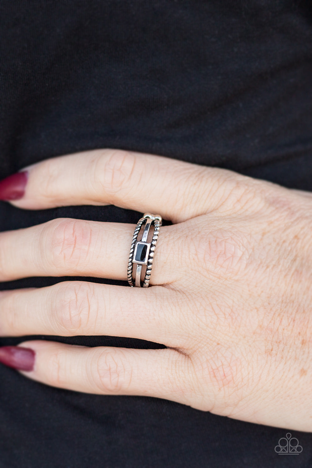 Paparazzi ♥ Street Edge - Black ♥ Ring