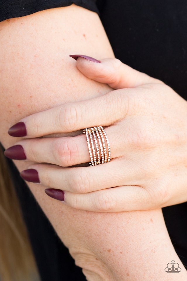 Paparazzi ♥ Girls Just Wanna Have FUNDS - Gold ♥ Ring