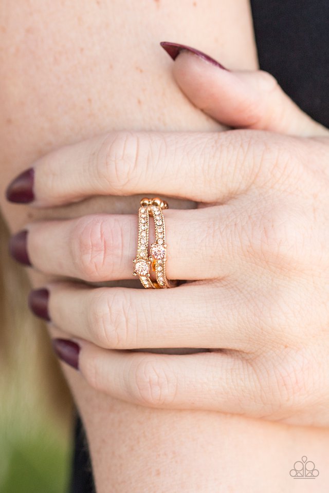 Paparazzi ♥ Classical Shimmer - Gold ♥ Ring