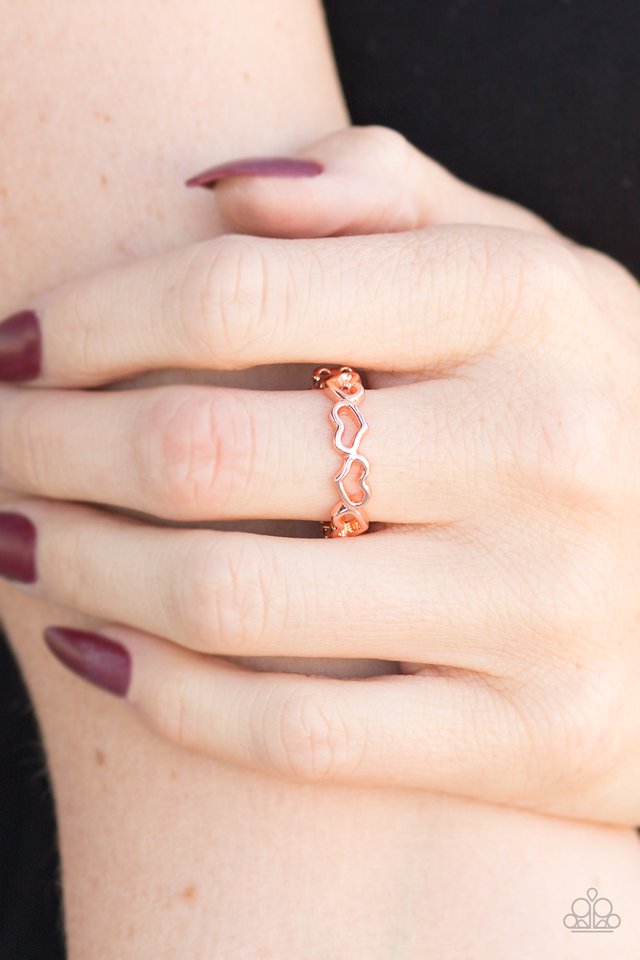 Paparazzi ♥ Heart Art - Copper ♥ Ring