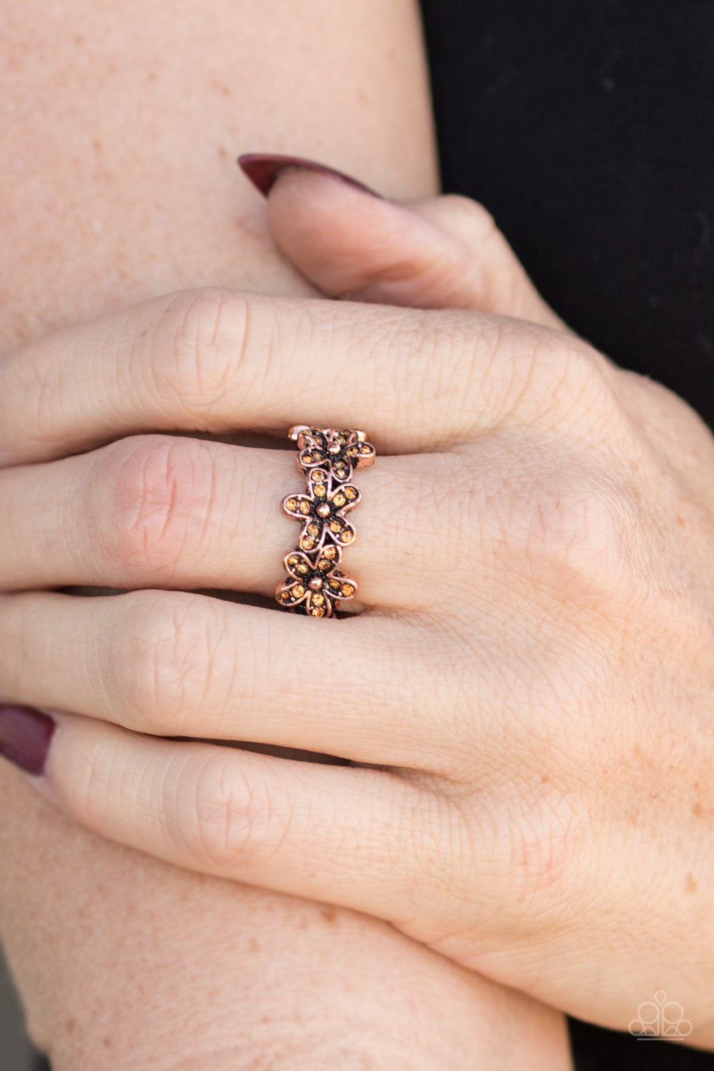 Paparazzi ♥ Daisy Dazzle - Copper ♥ Ring