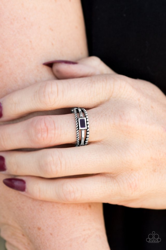 Paparazzi ♥ Street Edge - Purple ♥ Ring