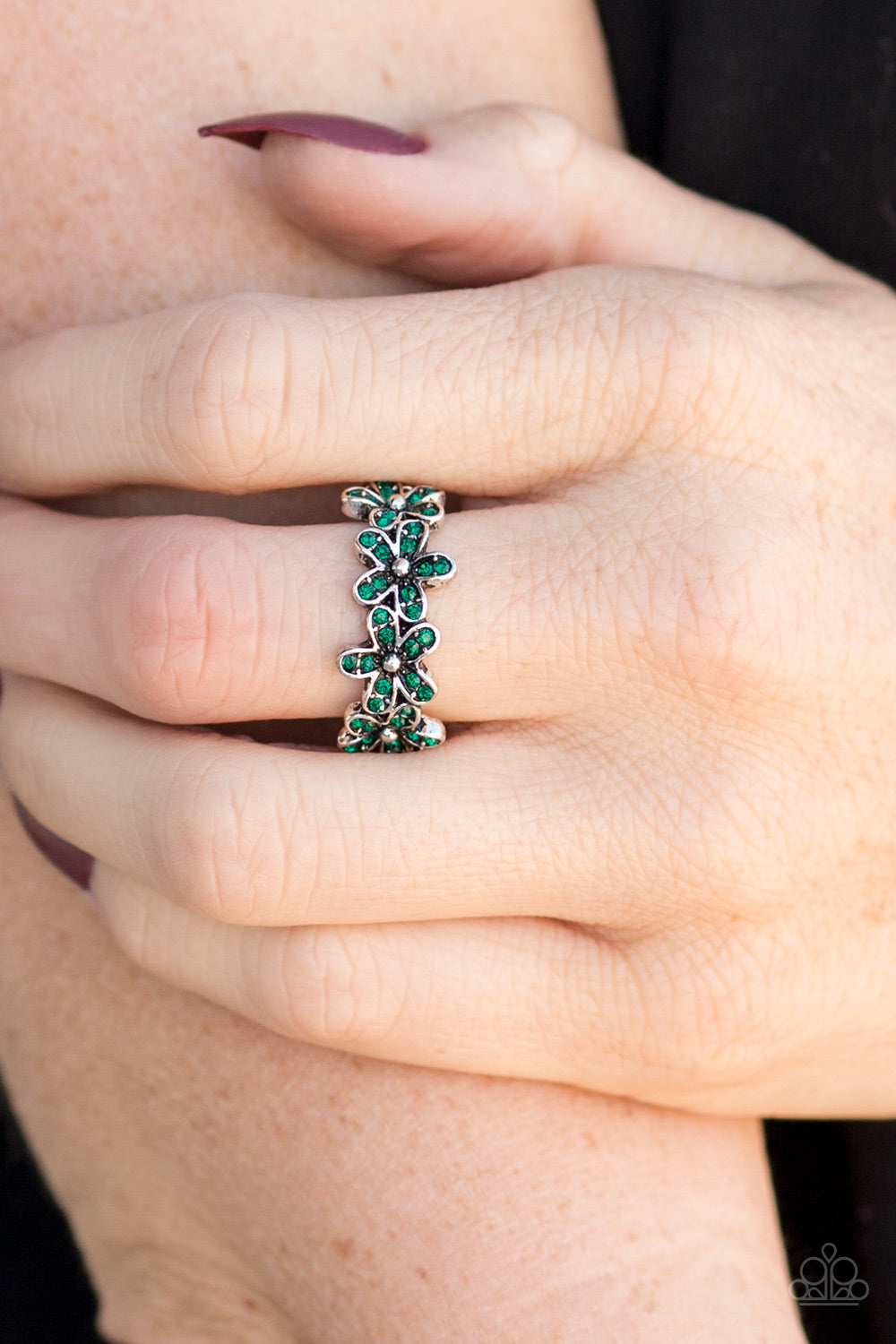 Paparazzi ♥ Daisy Dazzle - Green ♥ Ring