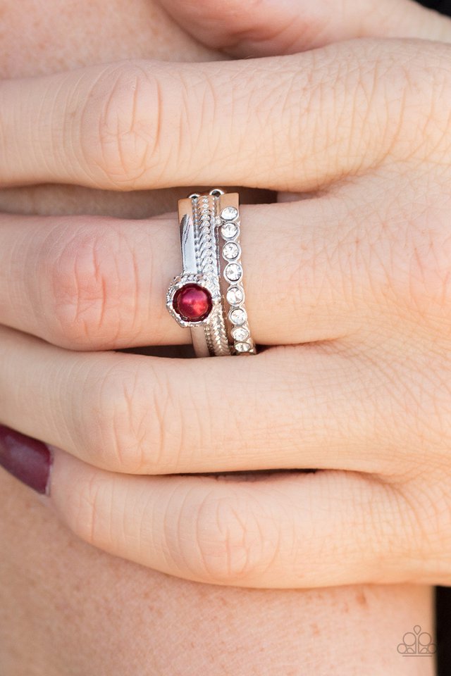 Paparazzi ♥ STAR Raving Mad! - Red ♥ Ring