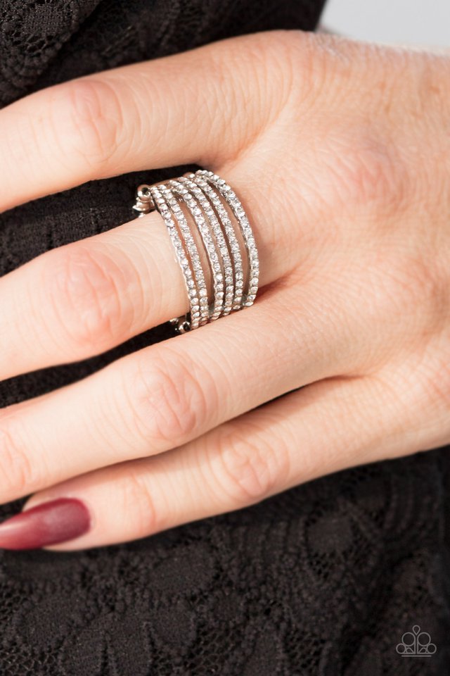 Paparazzi ♥ Girls Just Wanna Have FUNDS - White ♥ Ring