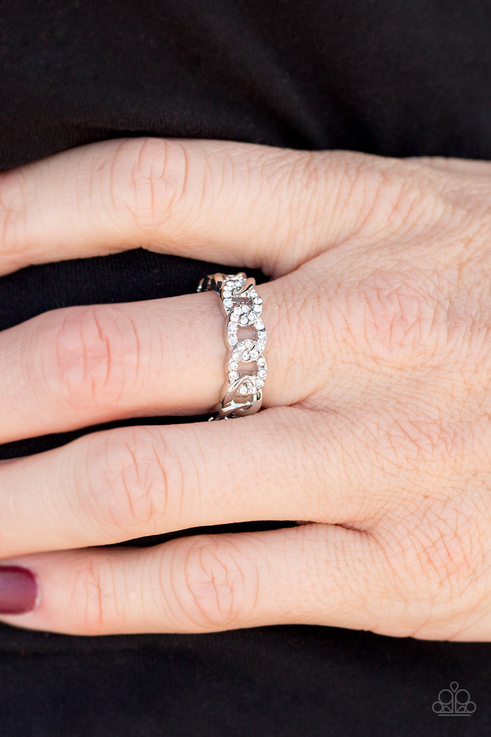 Paparazzi ♥ Under Lock and Chic - White ♥ Ring