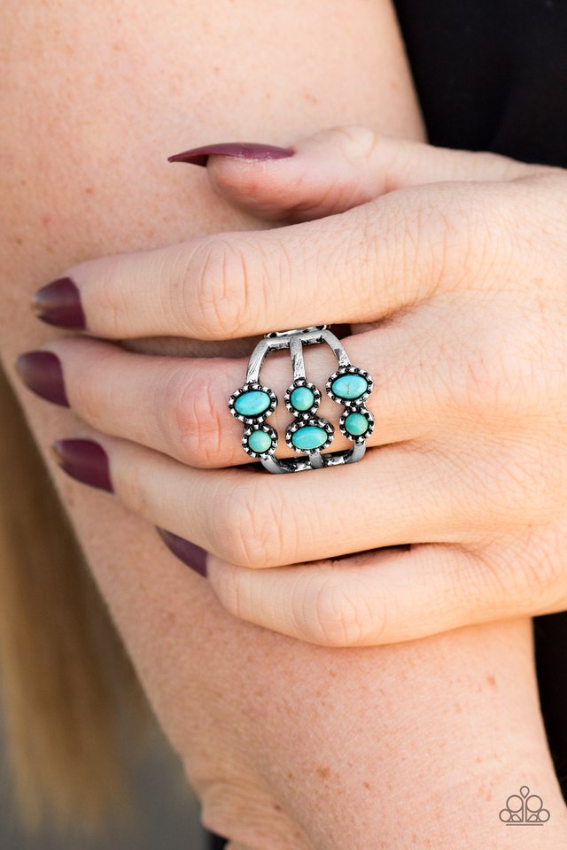Paparazzi ♥ Sticks and STONEHENGE - Blue ♥ Ring