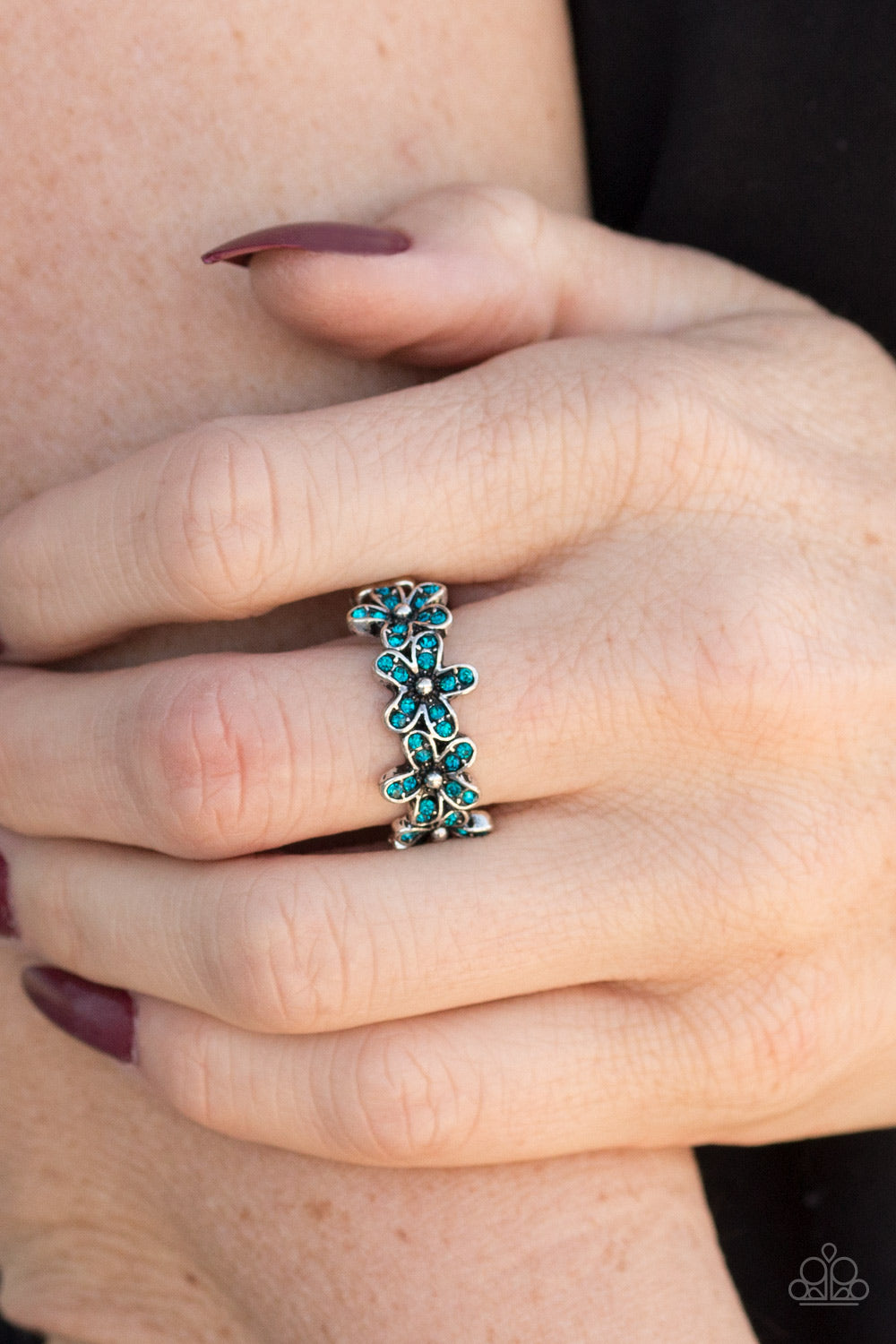 Paparazzi ♥ Daisy Dazzle - Blue ♥ Ring