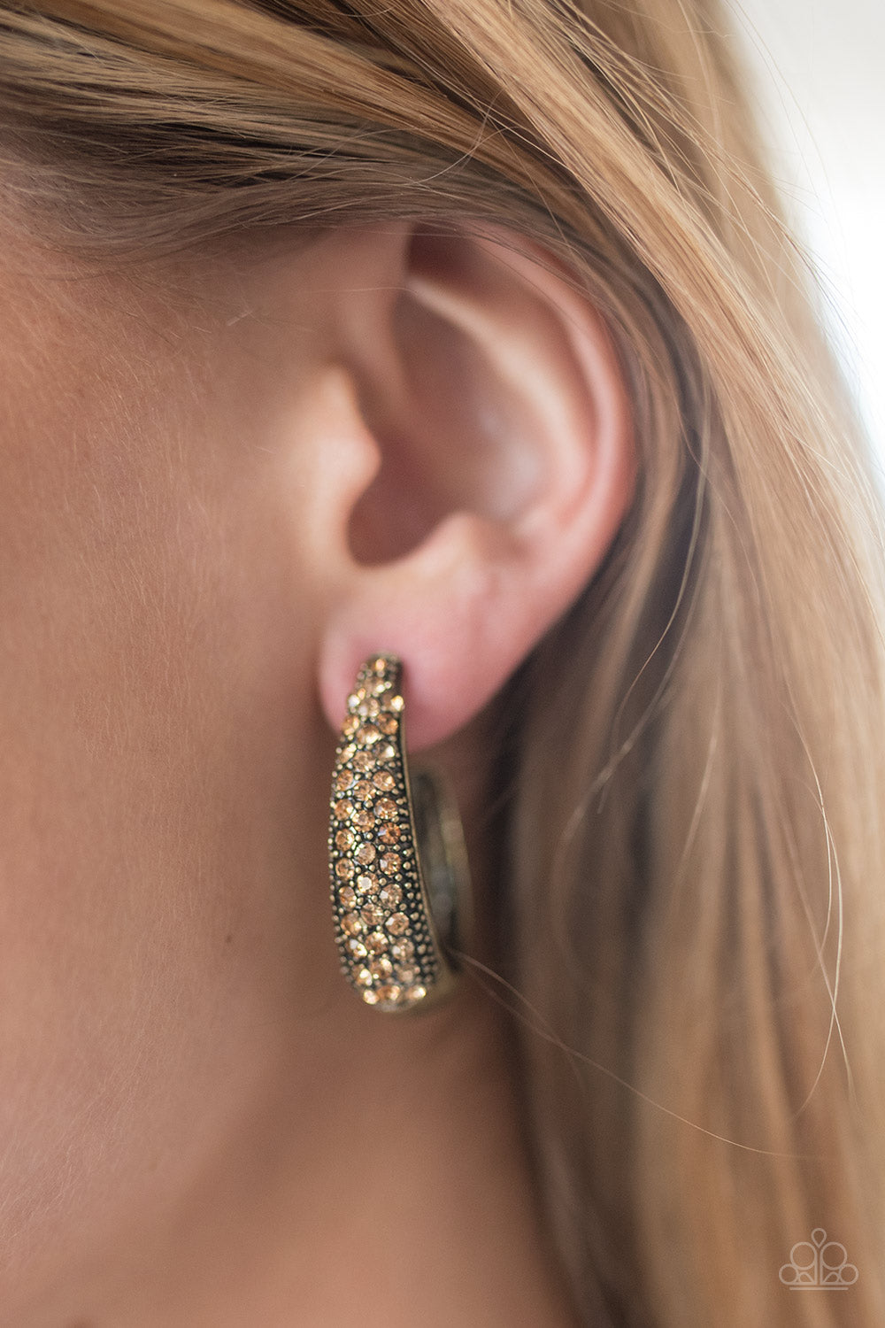 Paparazzi ♥ Glitter Jam - Brass ♥ Earrings