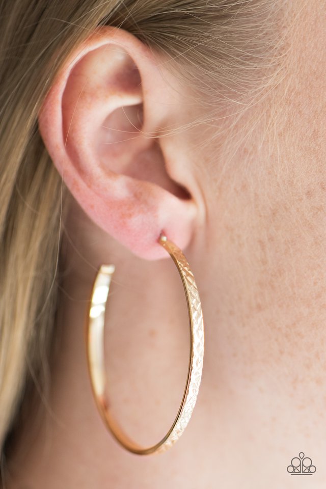 Paparazzi ♥ A Cut Above The Rest - Gold ♥ Earrings