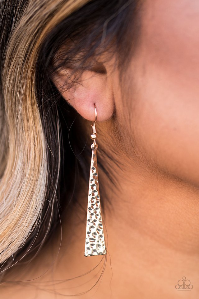 Paparazzi ♥ Wild Wildcat - Gold ♥ Earrings