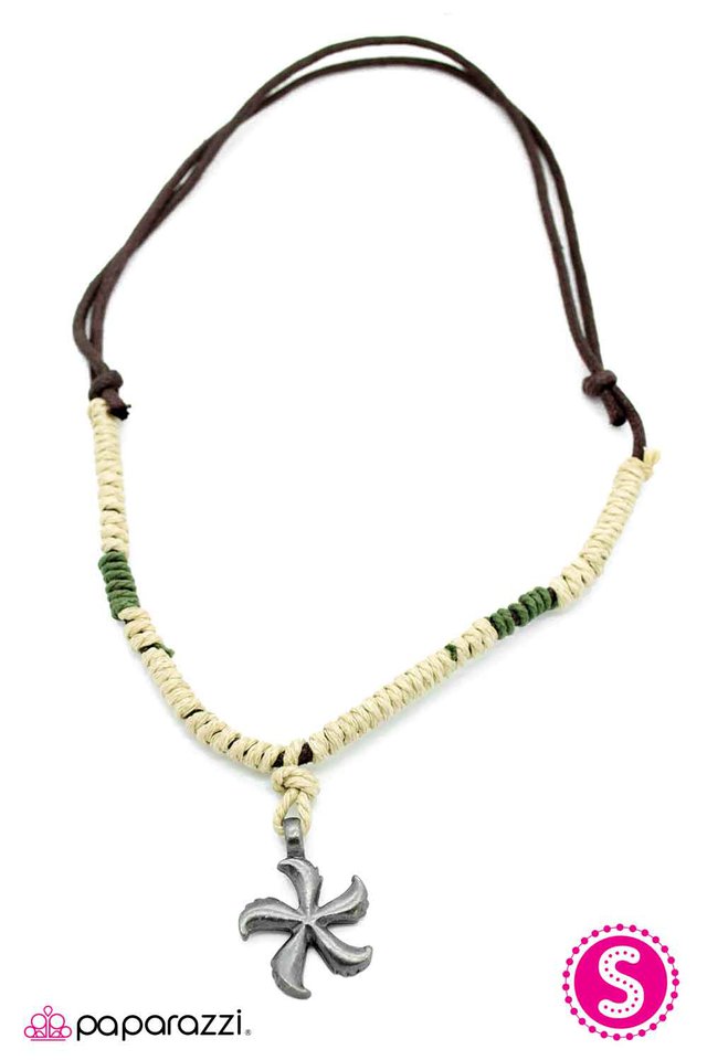 Paparazzi ♥ Wrap It Up! - Brown ♥ Necklace