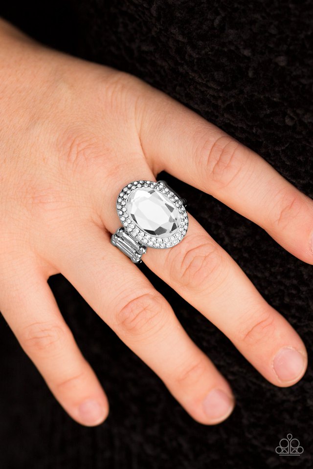 Paparazzi ♥ A Fair CACHE - White ♥ Ring