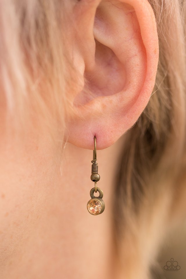 Paparazzi ♥ All About Elegance - Brass ♥ Necklace