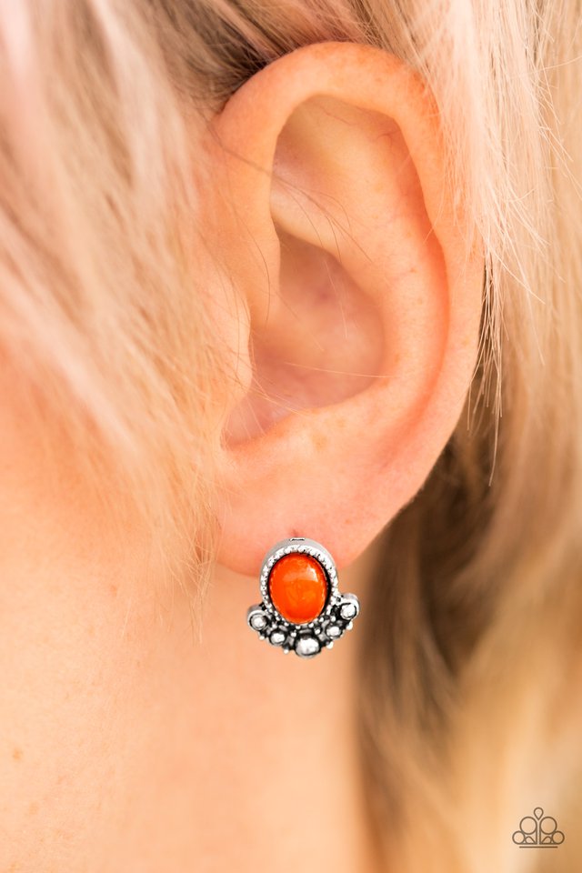 Paparazzi ♥ Tropical Tease - Orange Post ♥ Post Earrings