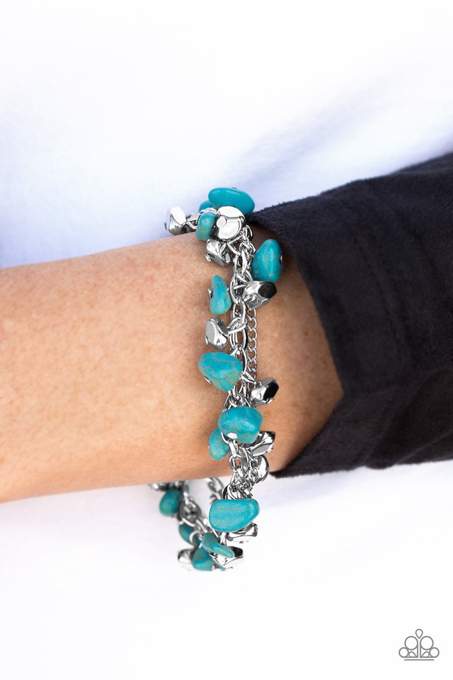 Paparazzi ♥ Colorful Cliffs - Blue ♥ Bracelet