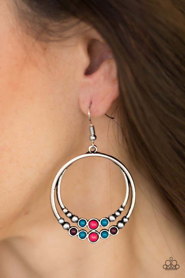 Paparazzi ♥ Spiraling Serenity - Multi ♥ Earrings