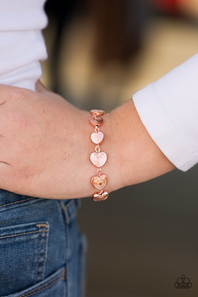Paparazzi ♥ No HEART Feelings - Copper ♥ Bracelet
