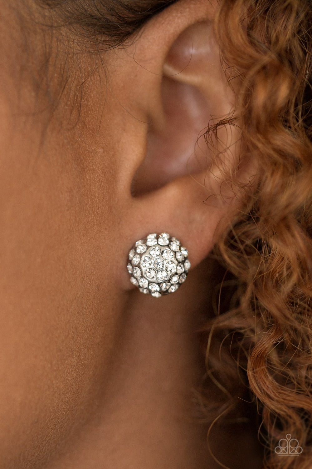 Paparazzi ♥ Wicked Glow - White Post ♥ Post Earrings